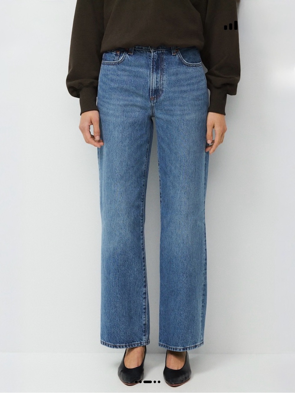 Denim Forum The Farrah High-Rise Straight Leg Women’s Jeans in 5 Yrs Kiss N Tell